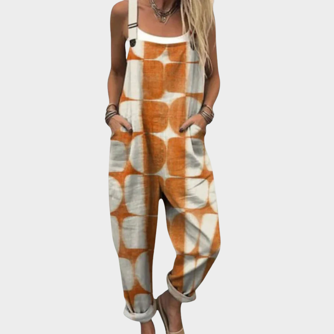 Women's Printed Comfortable Dungarees – Wardrobe Staple