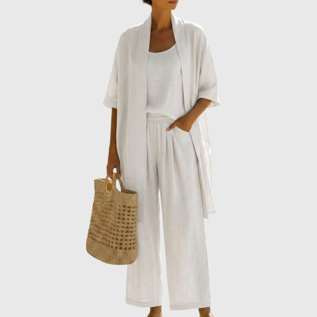 Women's Elegant Timeless Two-Piece Set – Flowing Relaxed Design