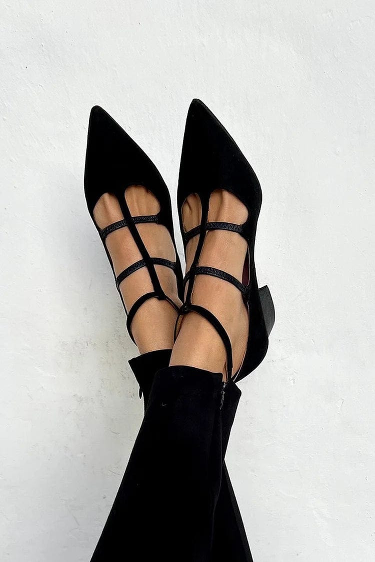 Women's Pointed Toe Heeled Court Shoes – Elegant Finish