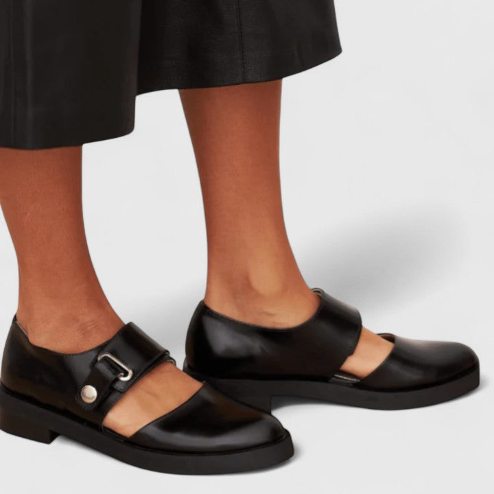 Women's Buckle Summer Ballet Flats – Padded Heeled Finish