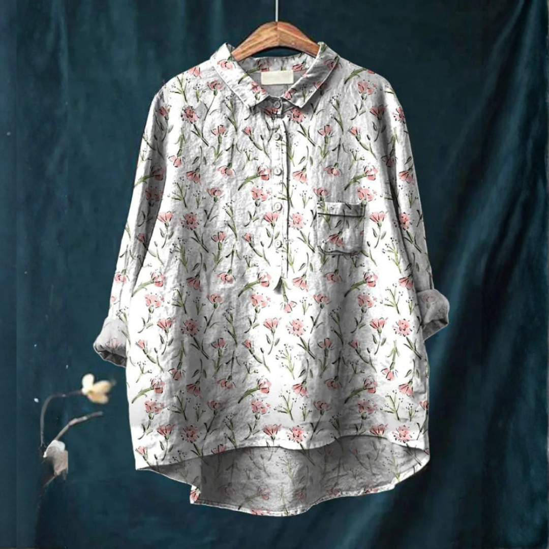 Women's Elegant Flowing Shirt – Comfortable Lightweight Design in Multicolour