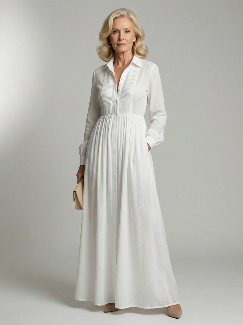 Women's Elegant Lightweight Maxi Dress – Considered Detail