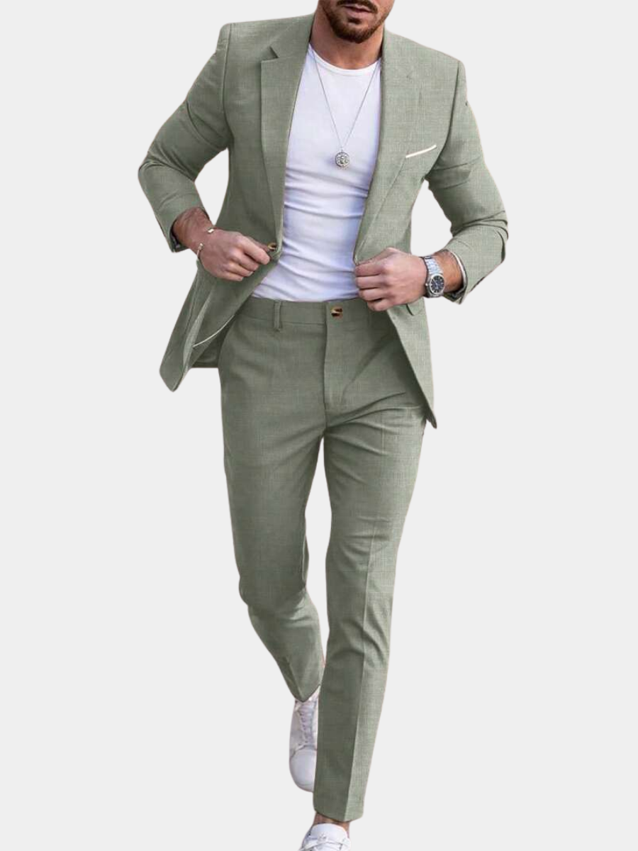 Men's Lightweight Refined Two-Piece Set – Elegant Classic Design