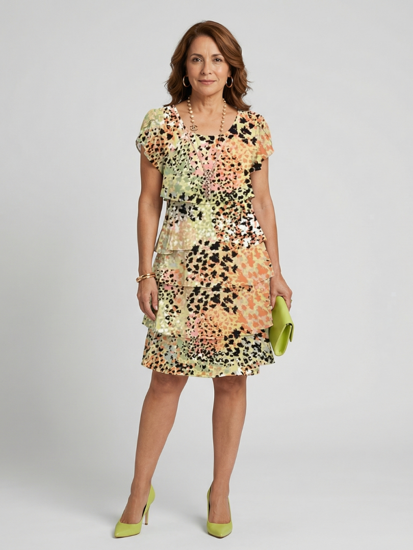 Women's Elegant Lightweight Maxi Dress – Multicolour