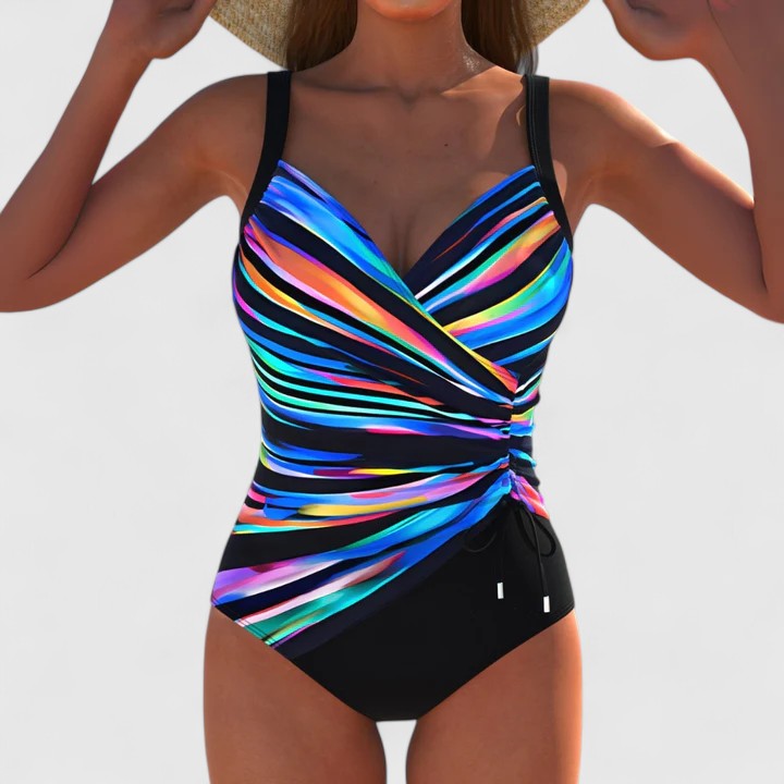 Women's Chic Comfortable Swimsuit – Elegant Beach Design in Blue