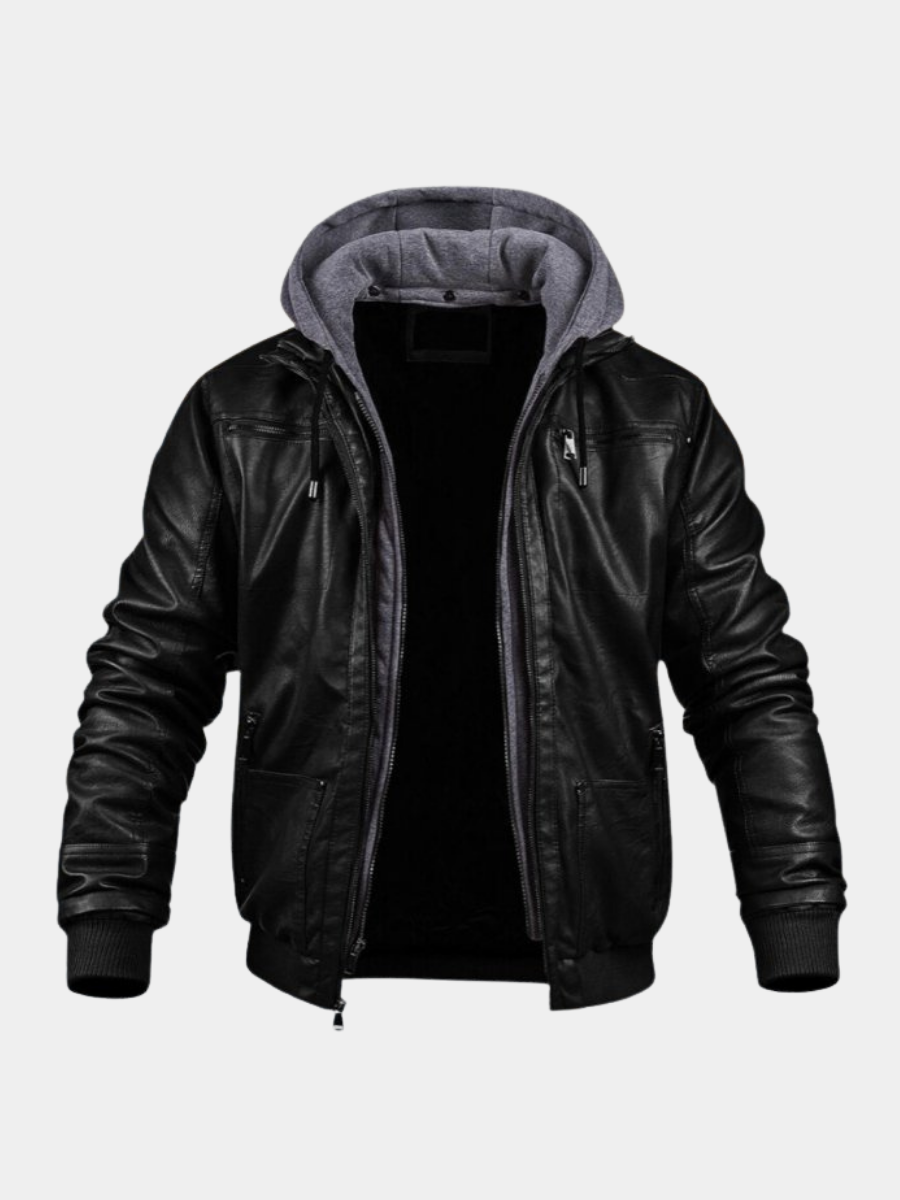 Men's Leather Timeless Jacket – Elegant Classic Design