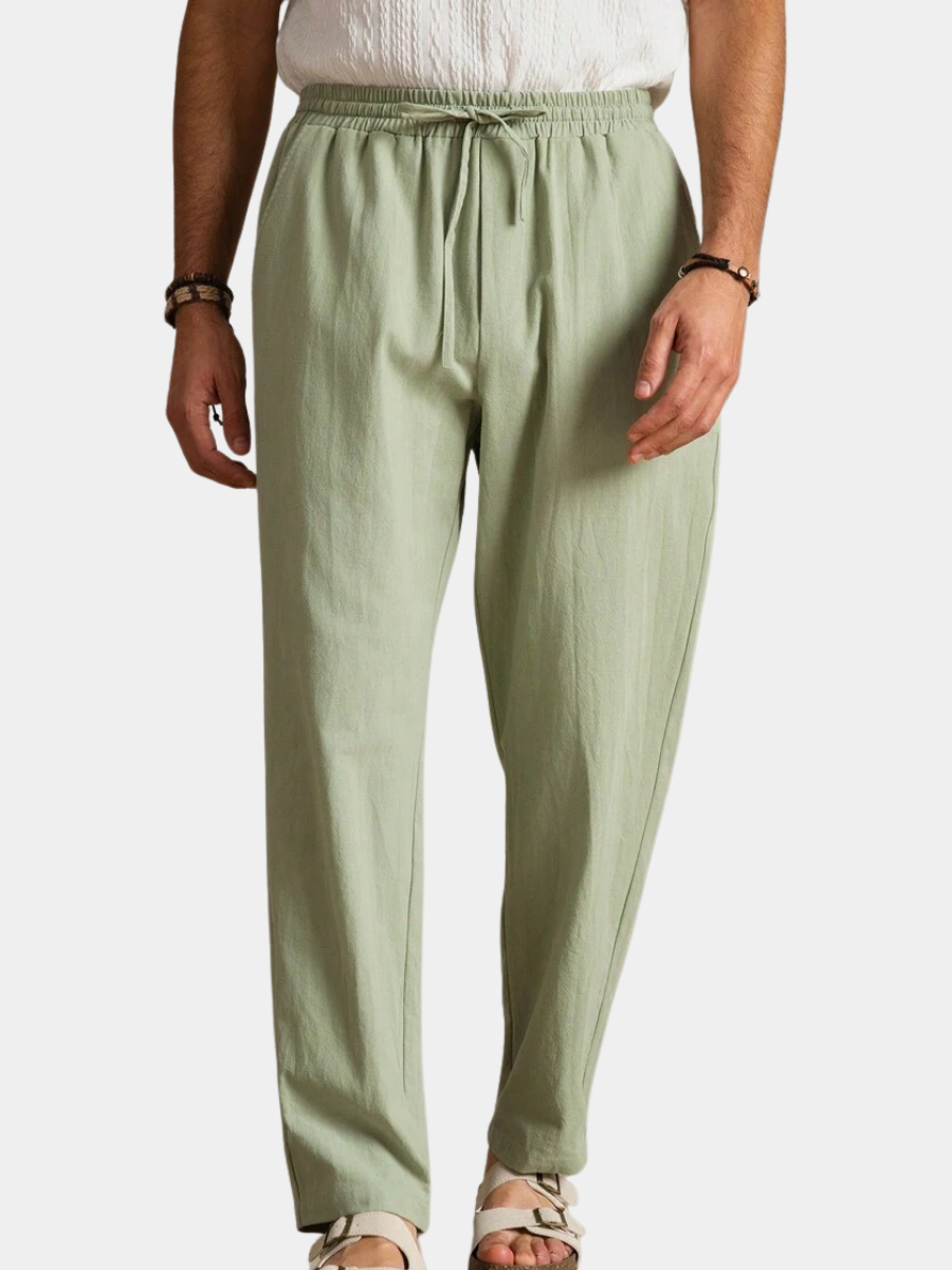 Women's Lightweight Elegant Trousers – Cotton Relaxed Design