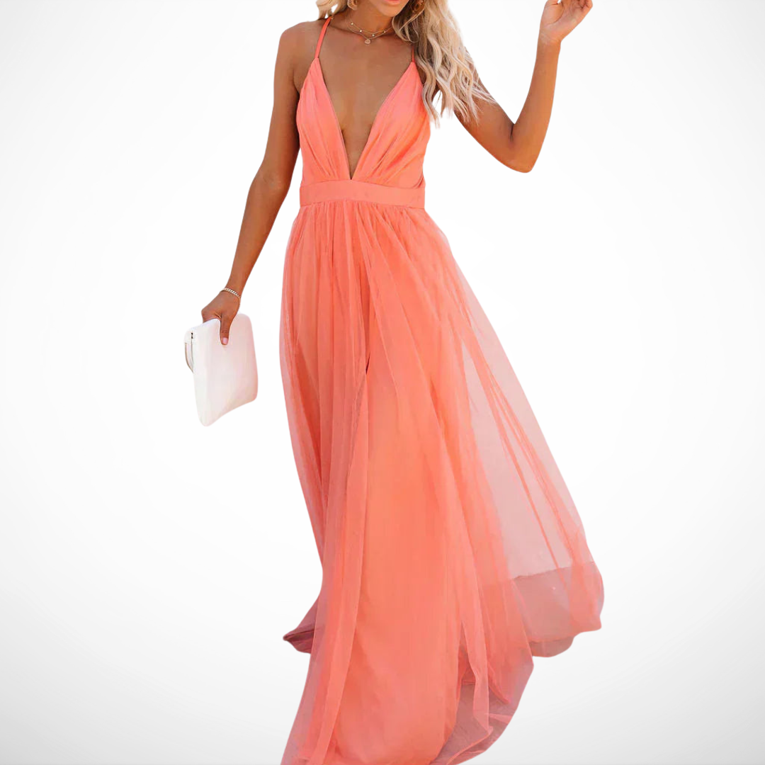 Women's Lightweight Elegant Maxi Dress – Flowing Refined Style