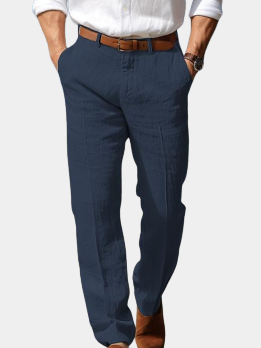 Men's Linen Elegant Trousers – Refined Breathable Design