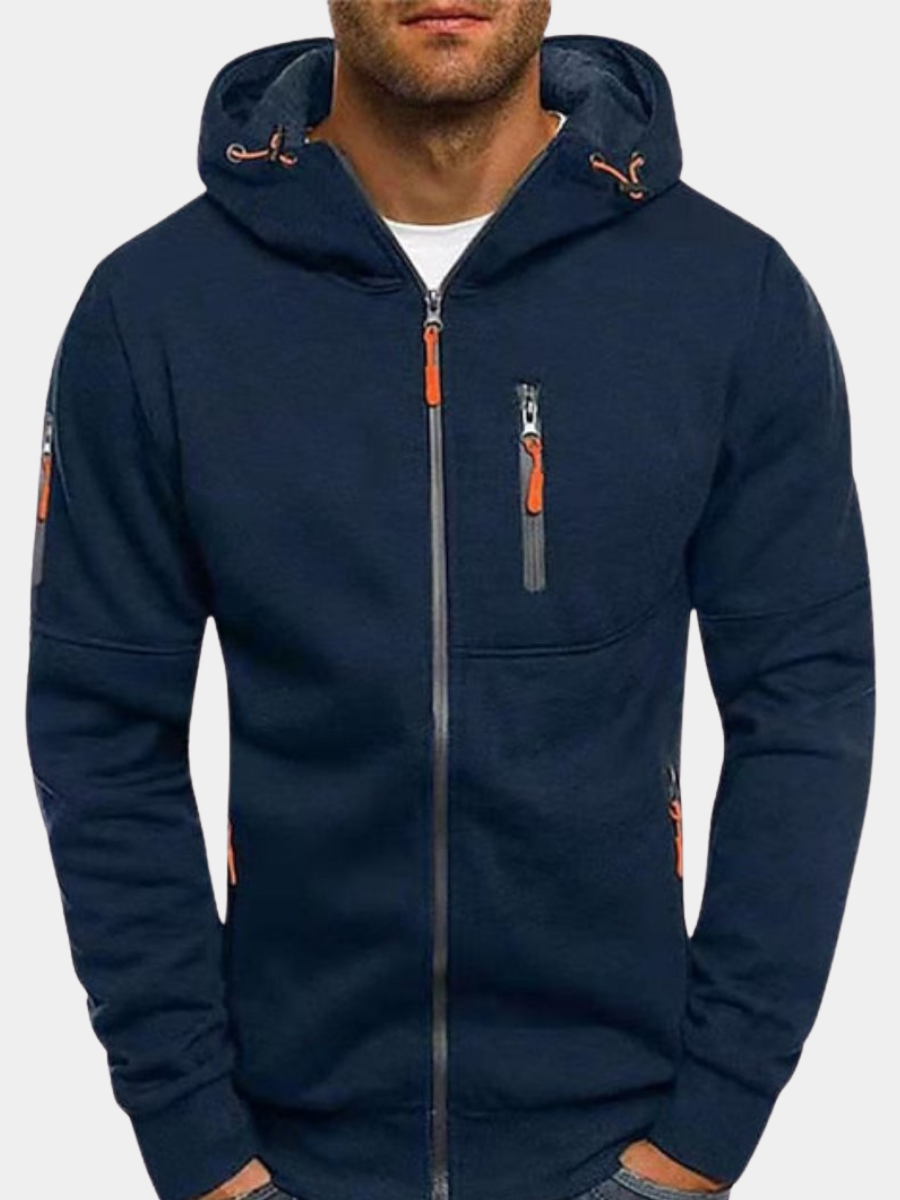 Men's Elegant Relaxed Jacket – Hooded Timeless Design