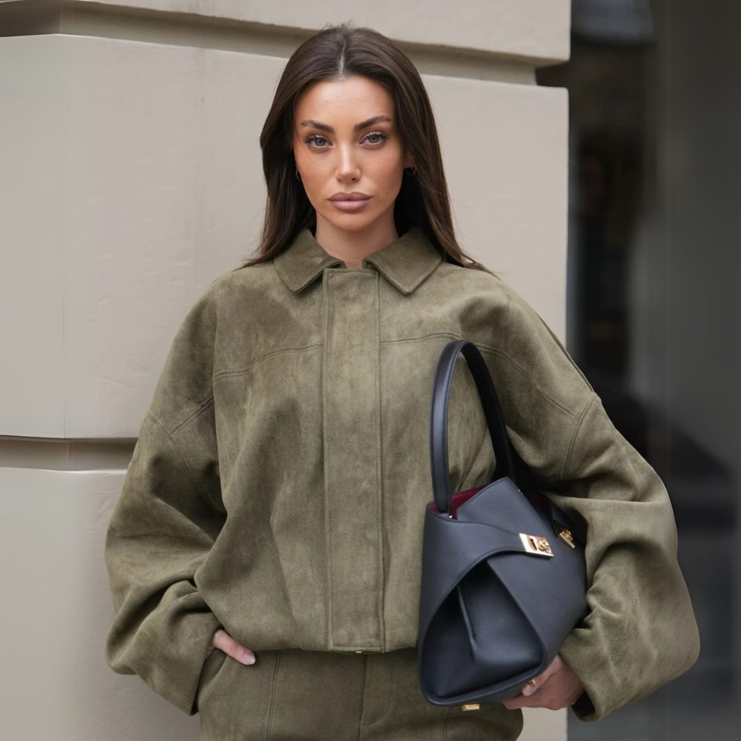 Women's Suede Elegant Jacket – Casual Chic Design