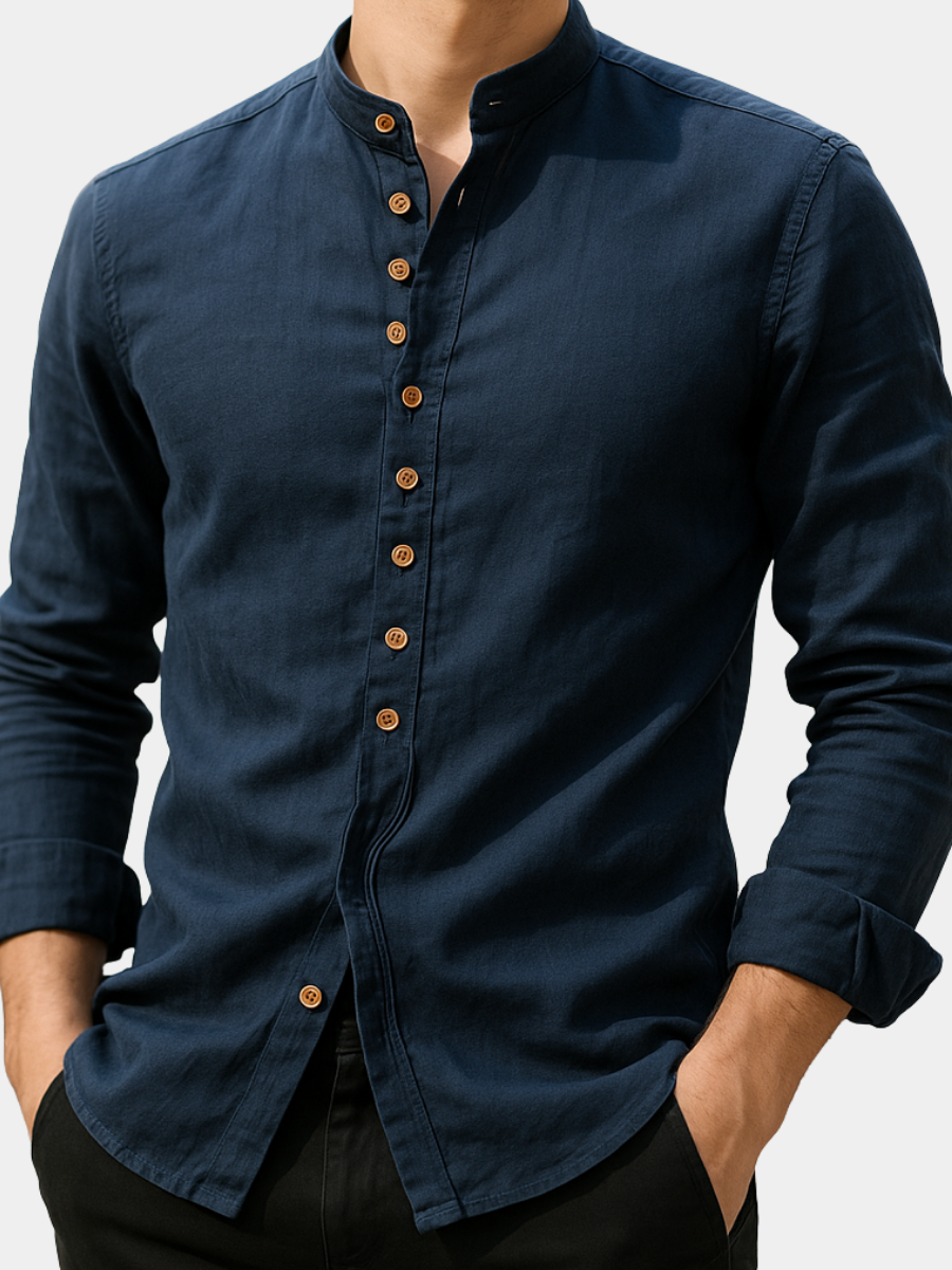 Men's Linen Cotton Shirt – Elegant Breathable Design