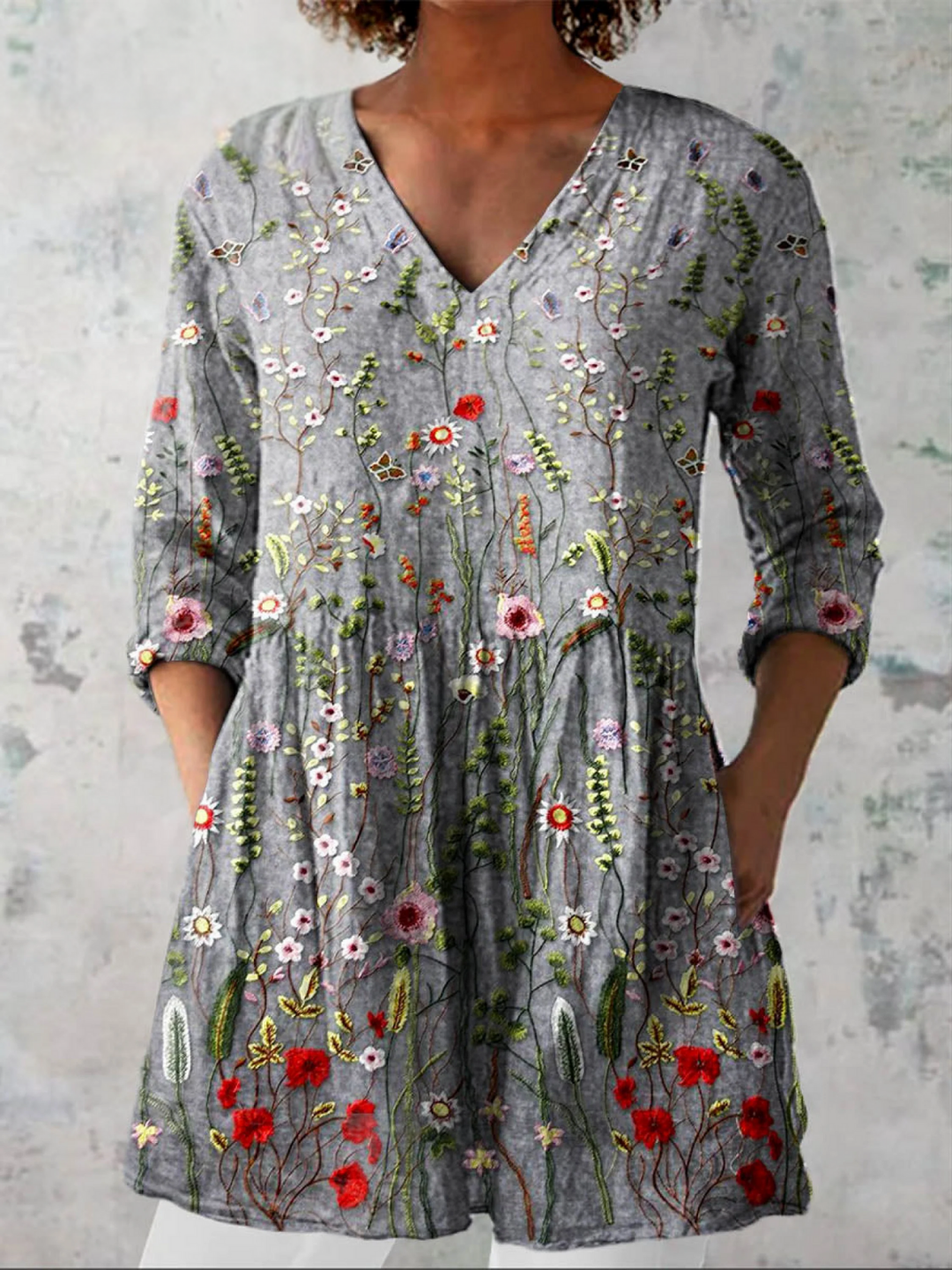 Women's Flowing Timeless Blouse – Refined Chic Design