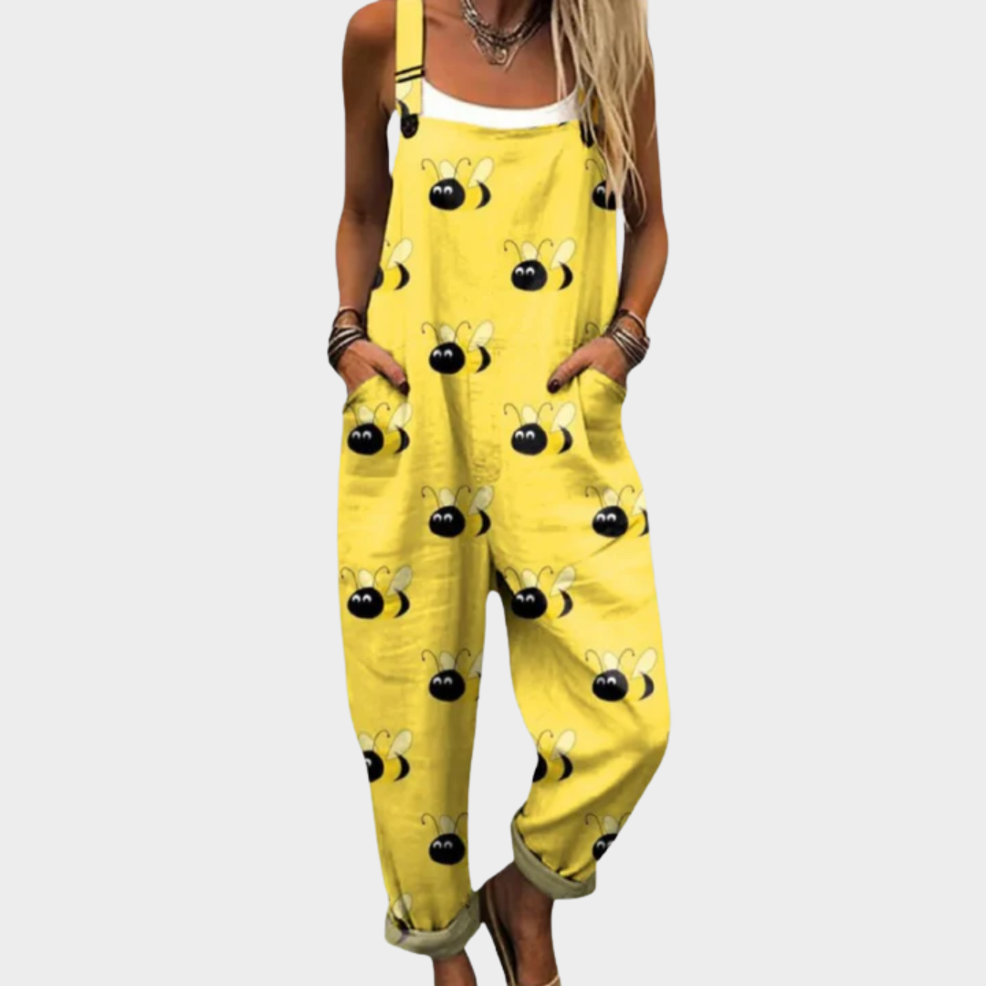 Women's Printed Comfortable Dungarees – Refined Everyday Wear