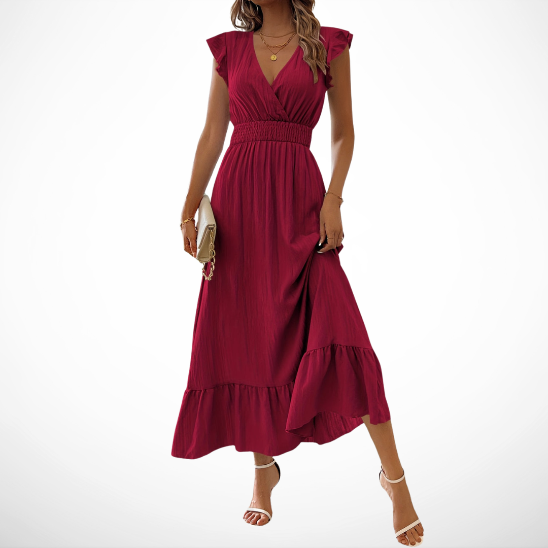 Women's Flowing Elegant Dress – Wrap Comfortable Style