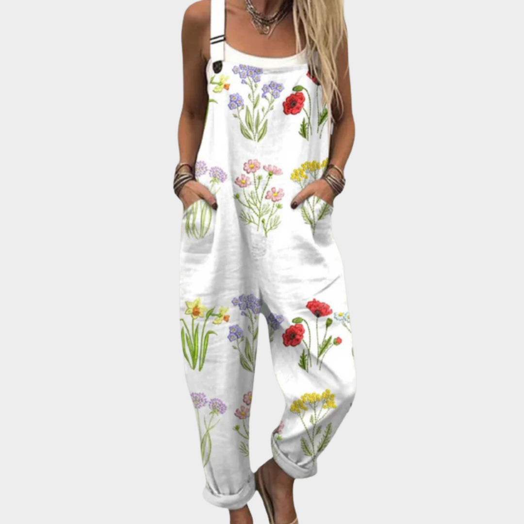 Women's Printed Comfortable Dungarees – Timeless Shape