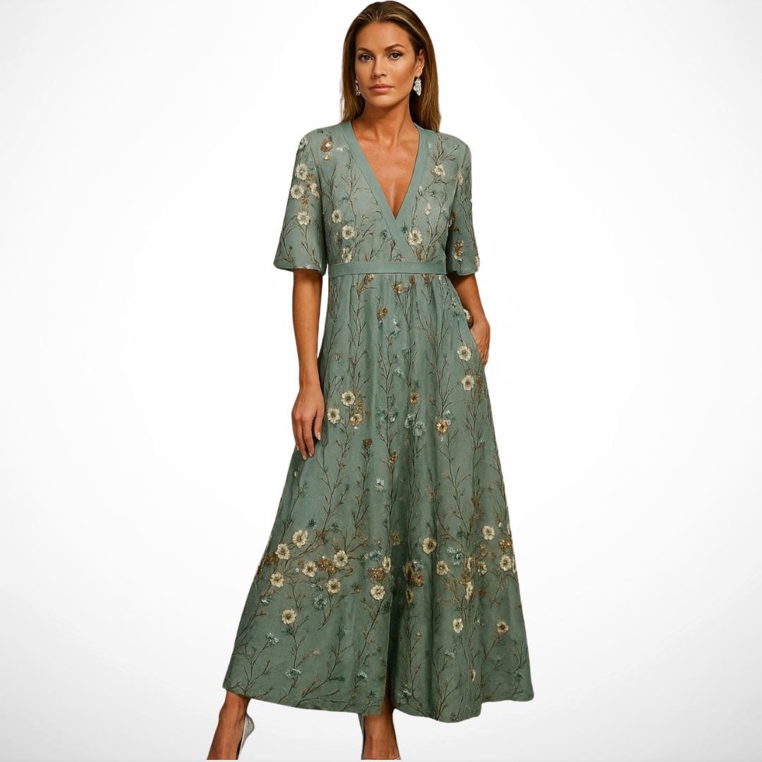 Women's Elegant Spring Maxi Dress – Summer Refined Style