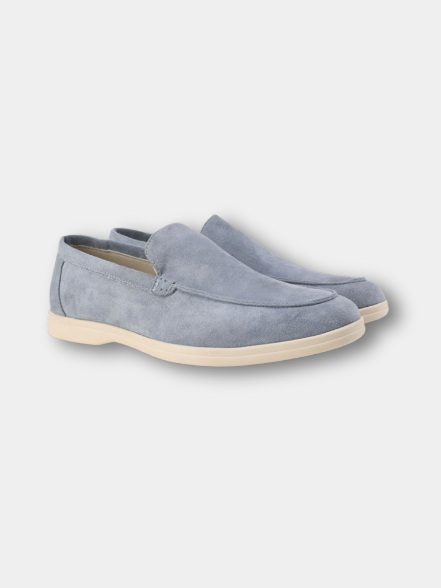 Men's Leather Suede Loafers – Breathable Lightweight Finish