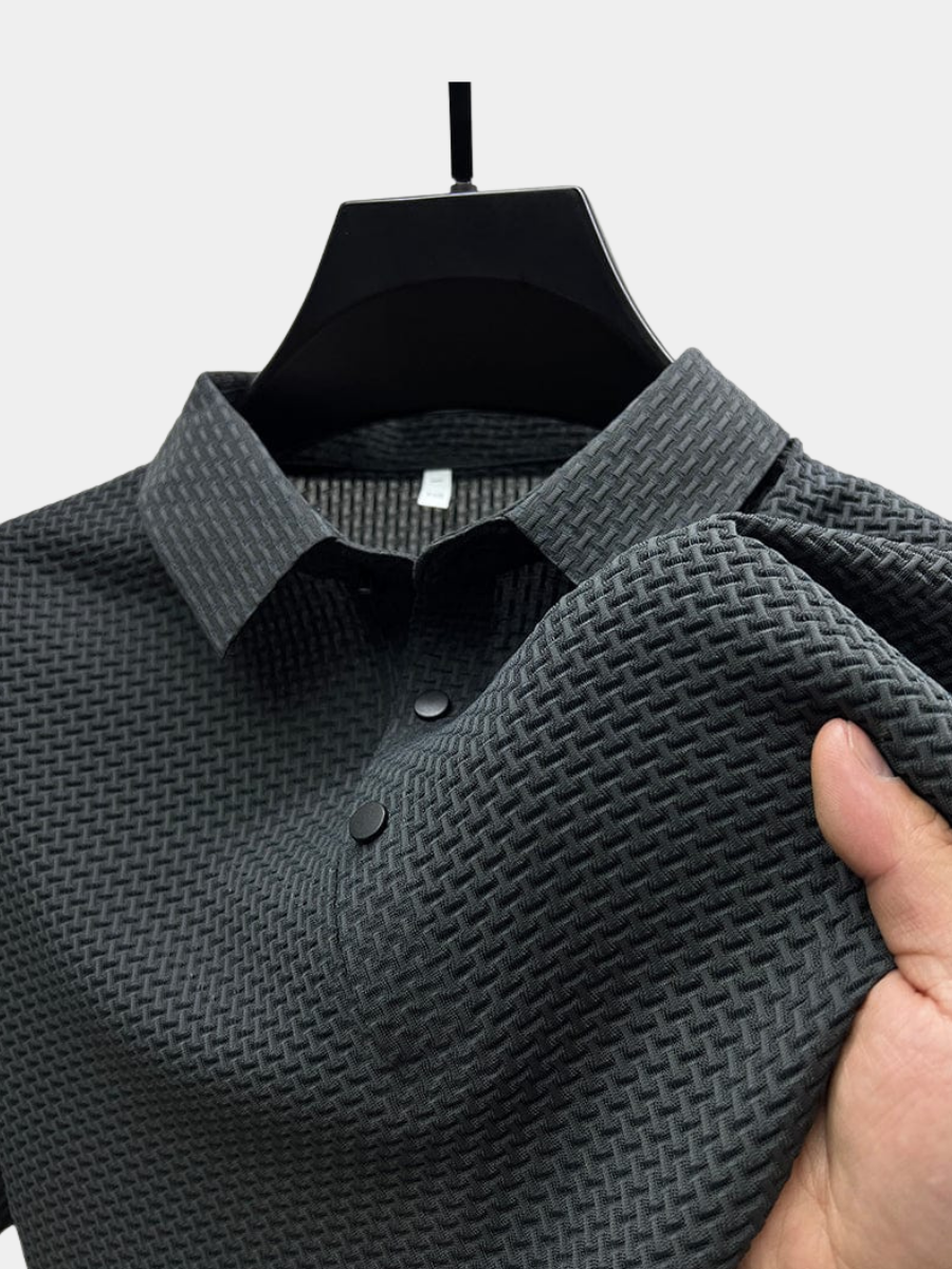 Men's Breathable Refined Polo Shirt – Sheer Design