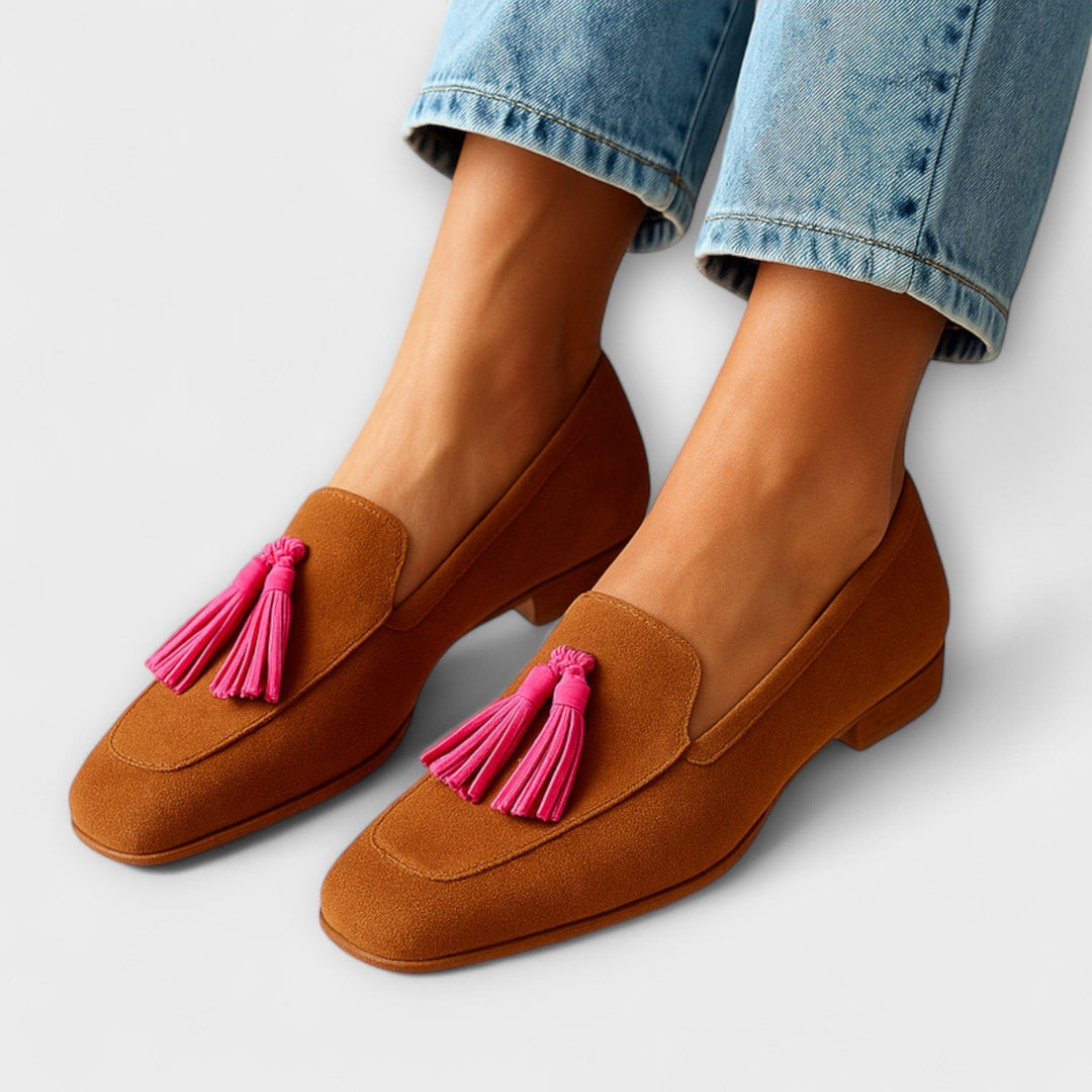 Women's Suede Flexible Loafers – Warm Denim Finish