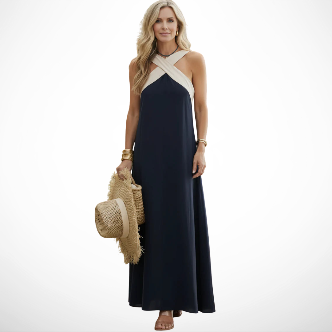 Women's Elegant Spring Maxi Dress – Refined Comfortable Style