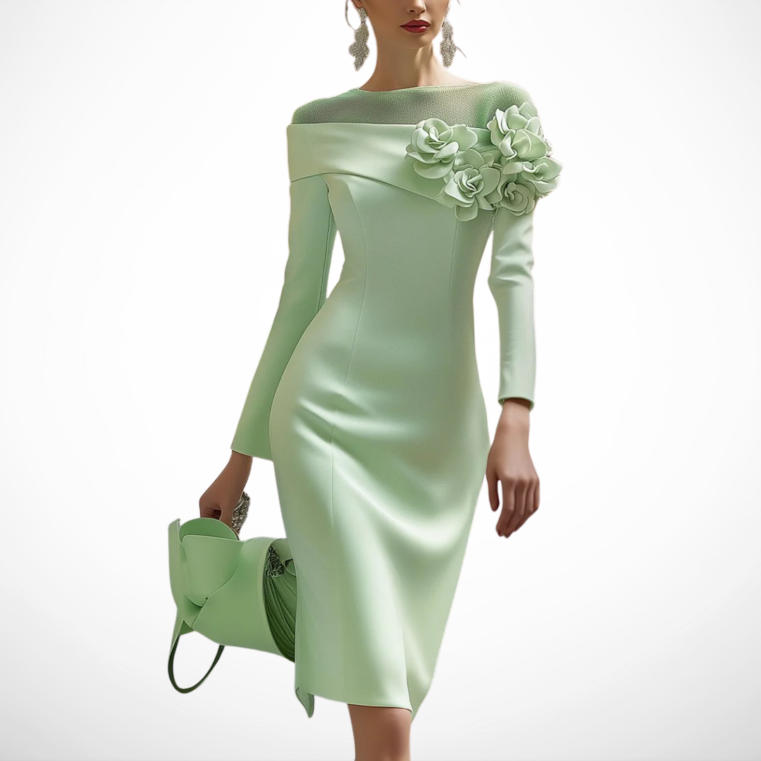 Women's Floral Elegant Dress – Sheer Style