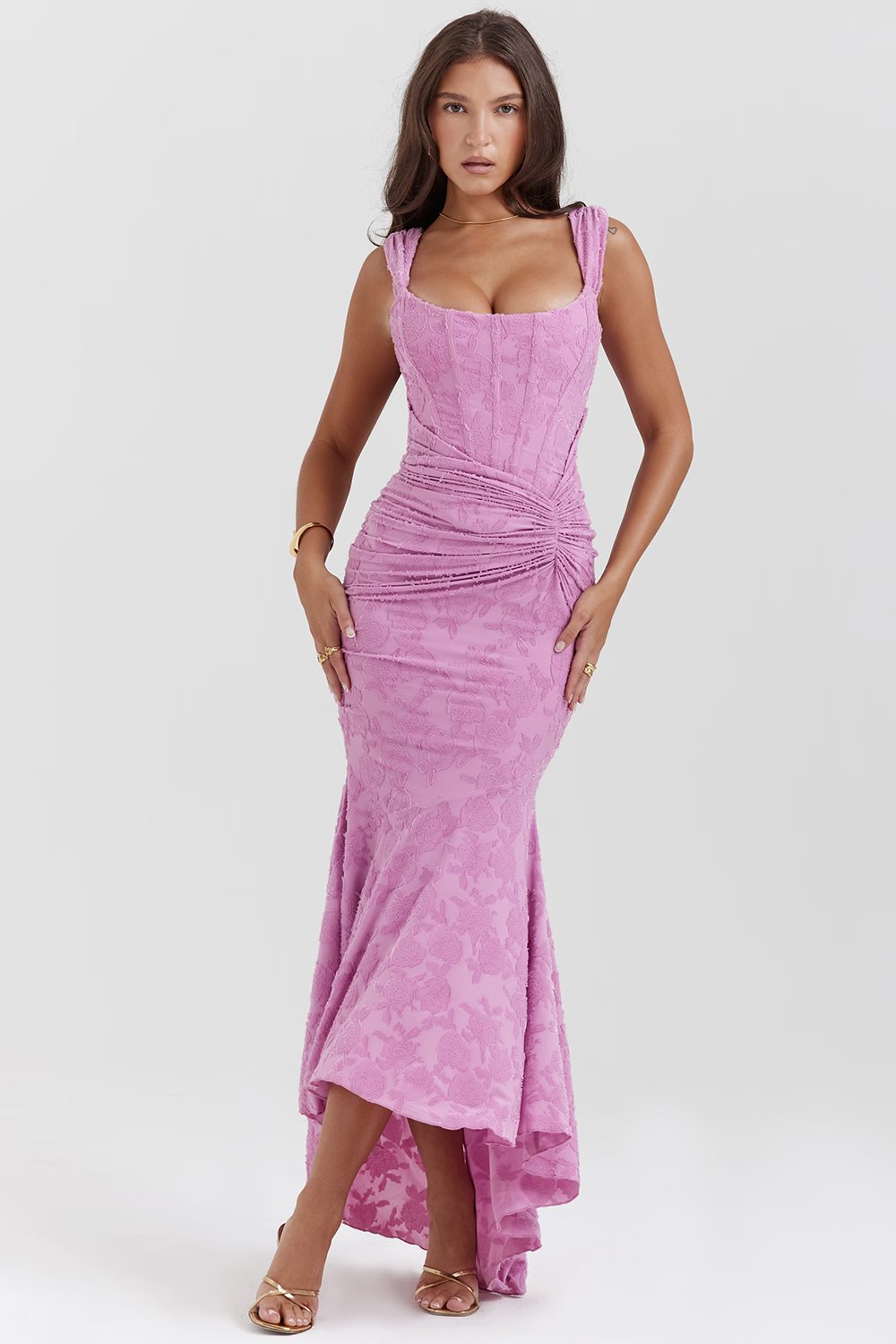 Women's Elegant Spring Dress – Summer Flowing Style in Ivory