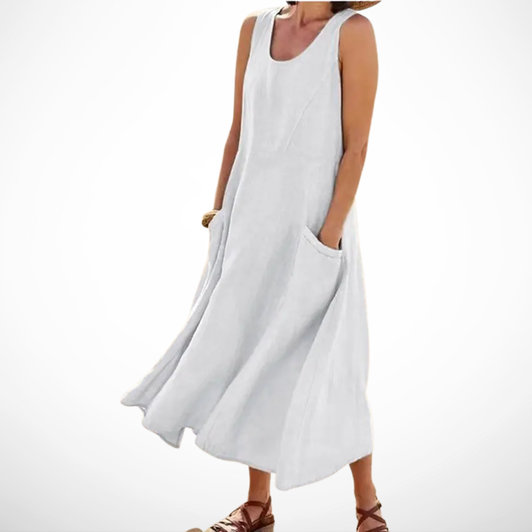 Women's Lightweight Elegant Maxi Dress – Flowing Relaxed Style