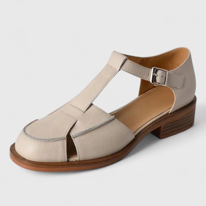 Women's Heeled Buckle Sandals – Flexible Finish