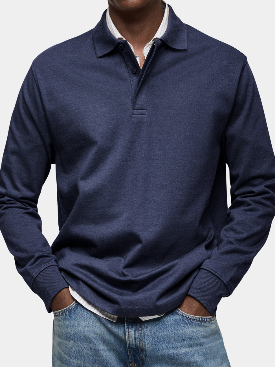 Men's Refined Knitted Polo Shirt – Summer Flexible Design