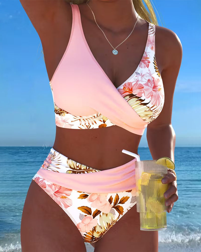 Women's Comfortable Elegant Bikini Set – Beach Timeless Design in Pink