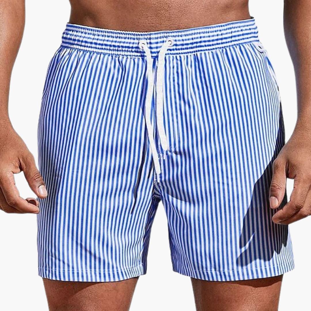 Men's Striped Comfortable Shorts – Elegant Beach Design
