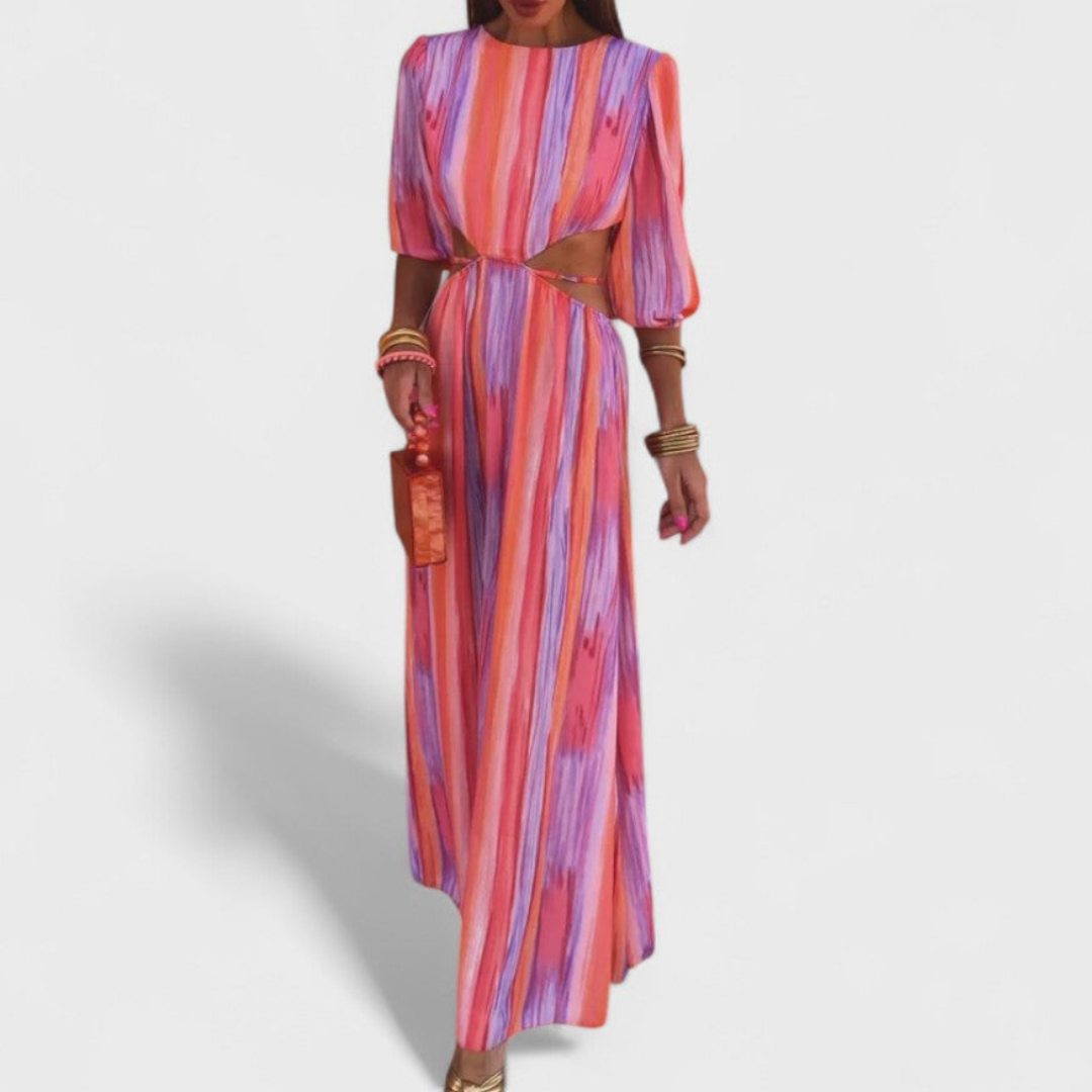 Women's Spring Elegant Maxi Dress – Flowing Refined Style