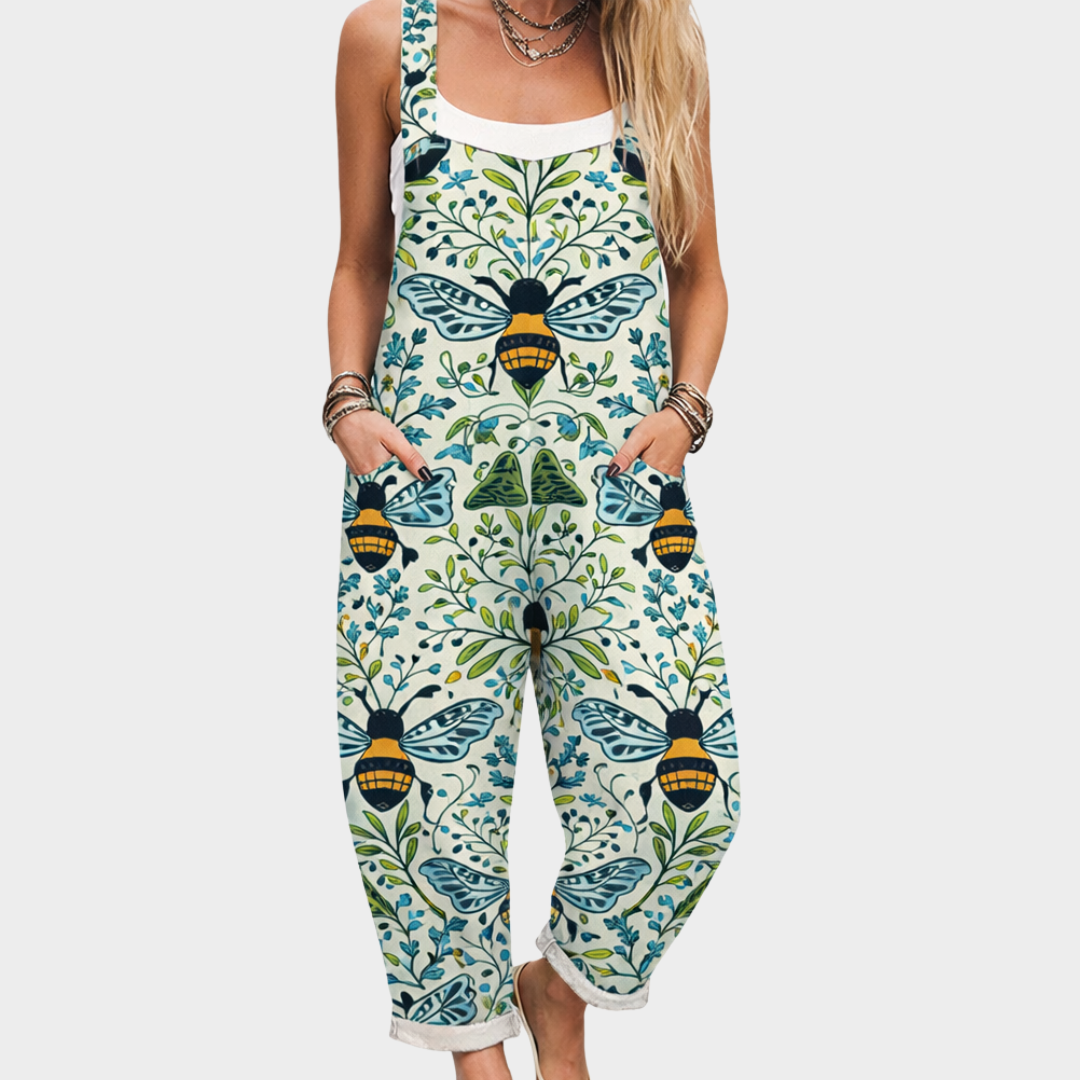 Women's Printed Comfortable Dungarees – Everyday Essential