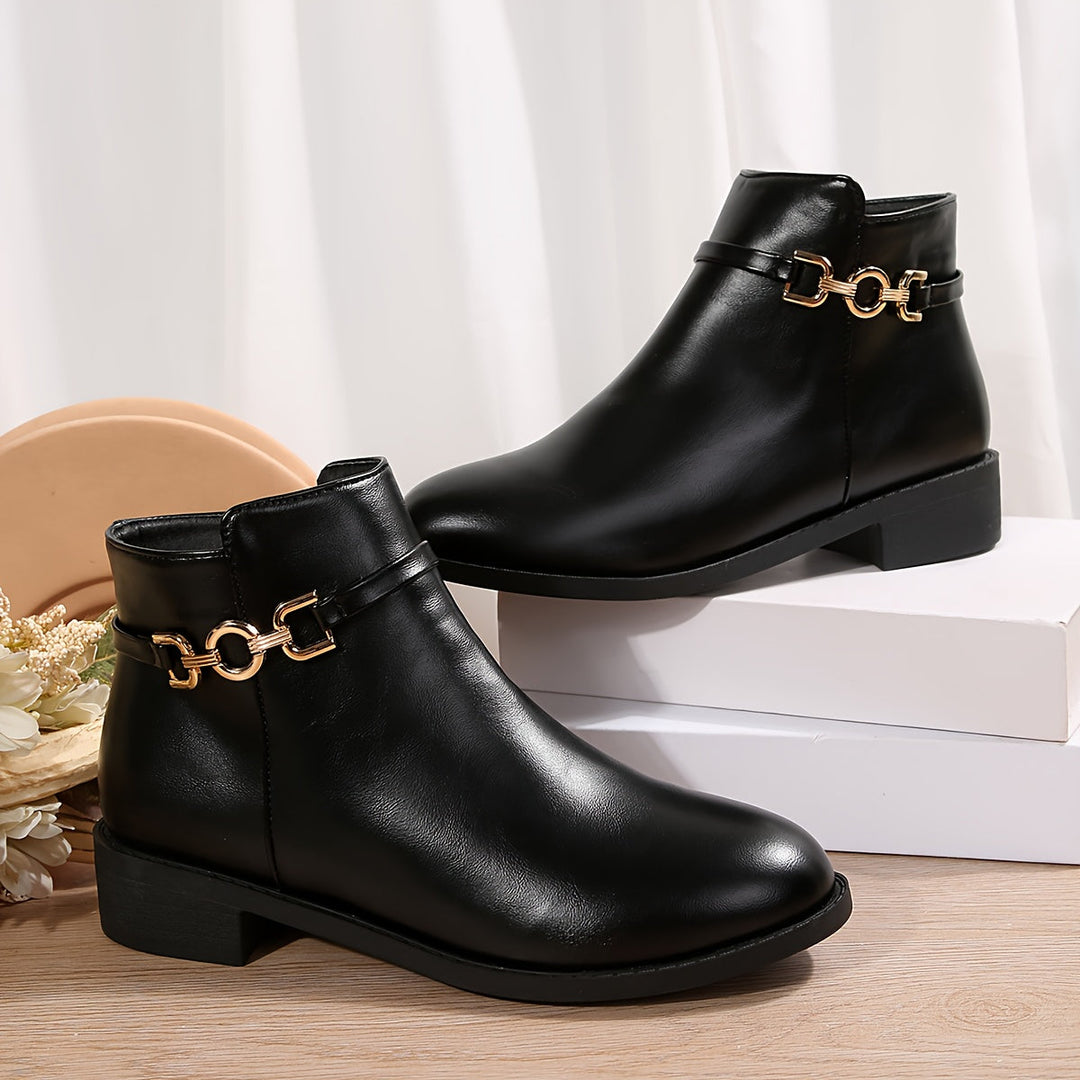 Women's Elegant Flexible Court Shoes – Leather Heeled Finish