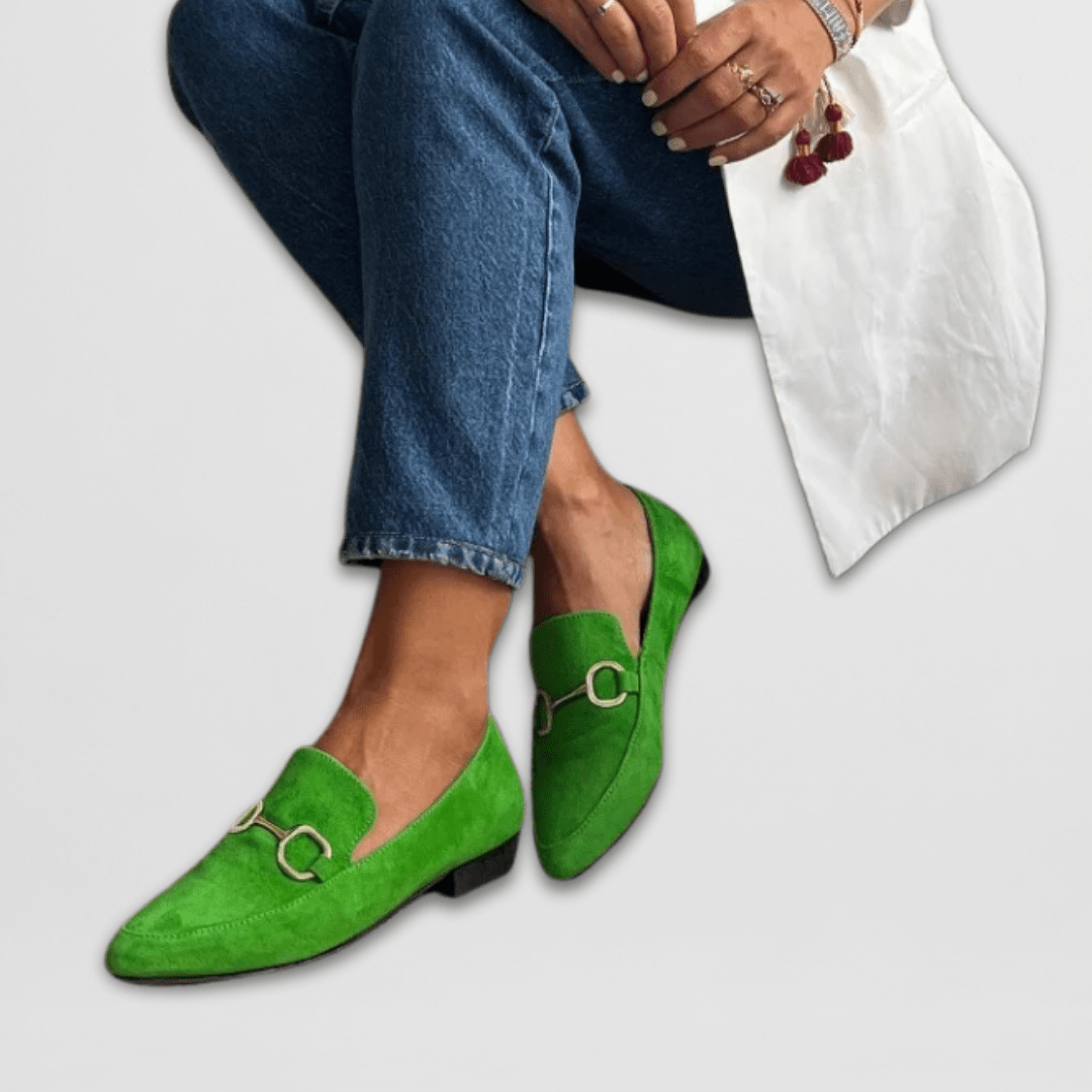Women's Suede Classic Loafers – Denim Plain Finish