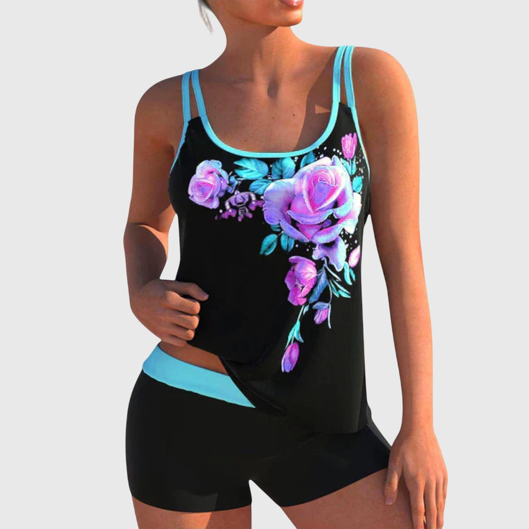 Women's Elegant Comfortable Tankini Set – Beach Timeless Design in Turquoise