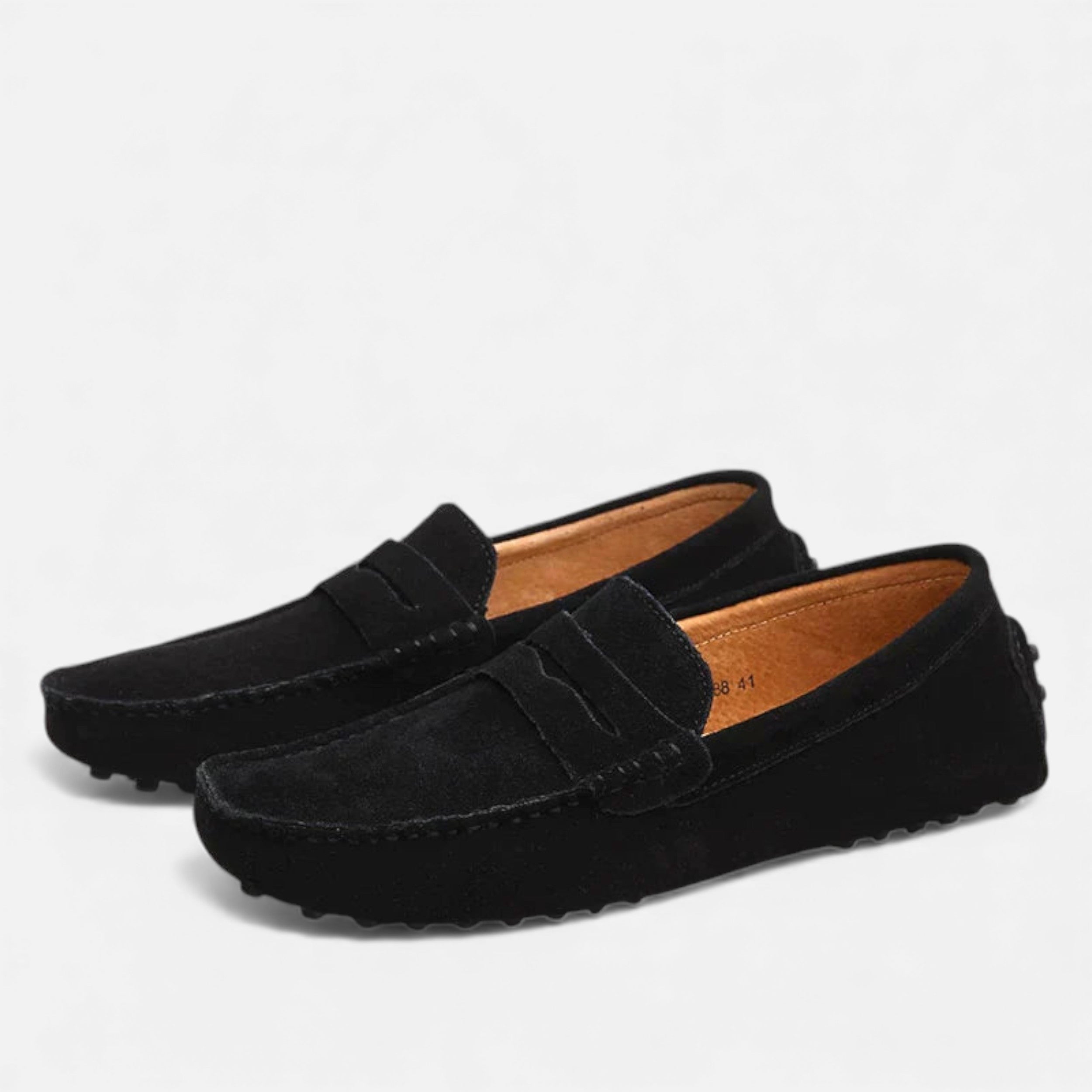 Men’s Slip-On Driver Loafers – Suede Look Casual Elegance