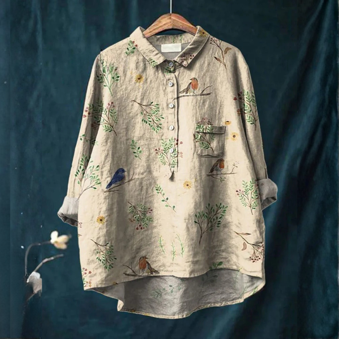 Women's Elegant Flowing Shirt – Timeless Shape