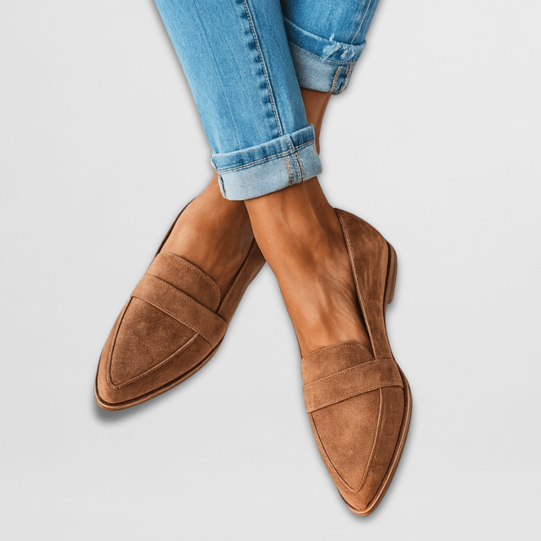 Women's Suede Summer Loafers – Flexible Supportive Finish