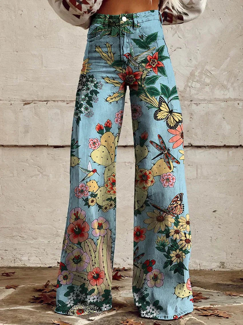 Women's Denim Bohemian Jeans – Understated Design