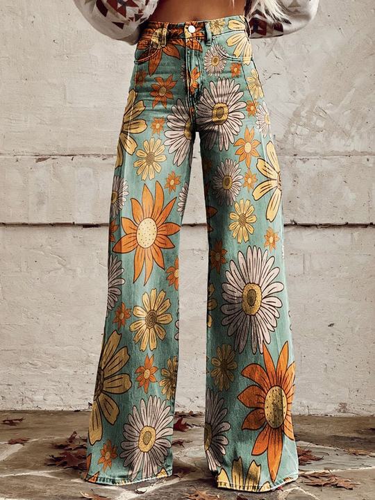 Women's Denim Bohemian Jeans – Easy Everyday Piece