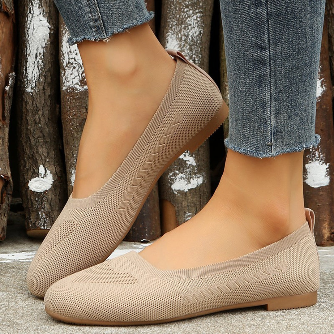 Women's Heeled Summer Ballet Flats – Flexible Padded Finish