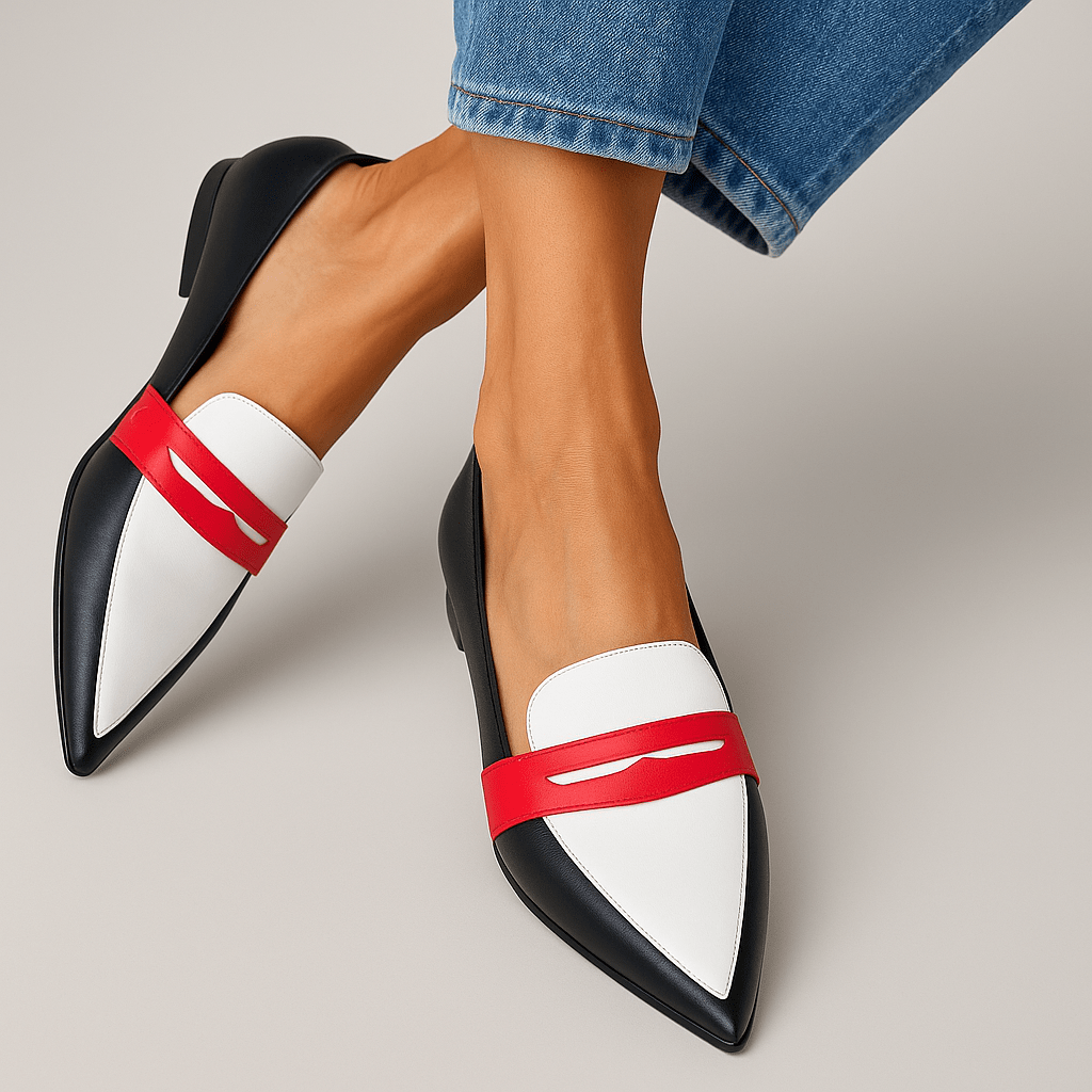 Women's Pointed Toe Elegant Loafers – Breathable Comfortable Finish