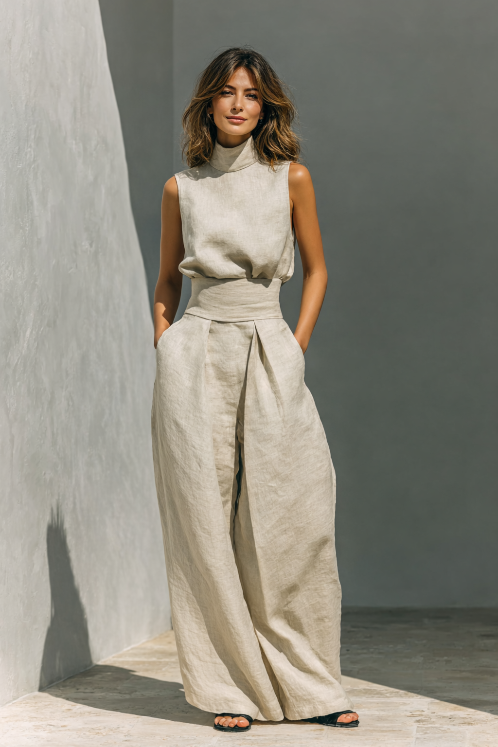 Women's Elegant Chic Two-Piece Set – Breathable Flowing Design