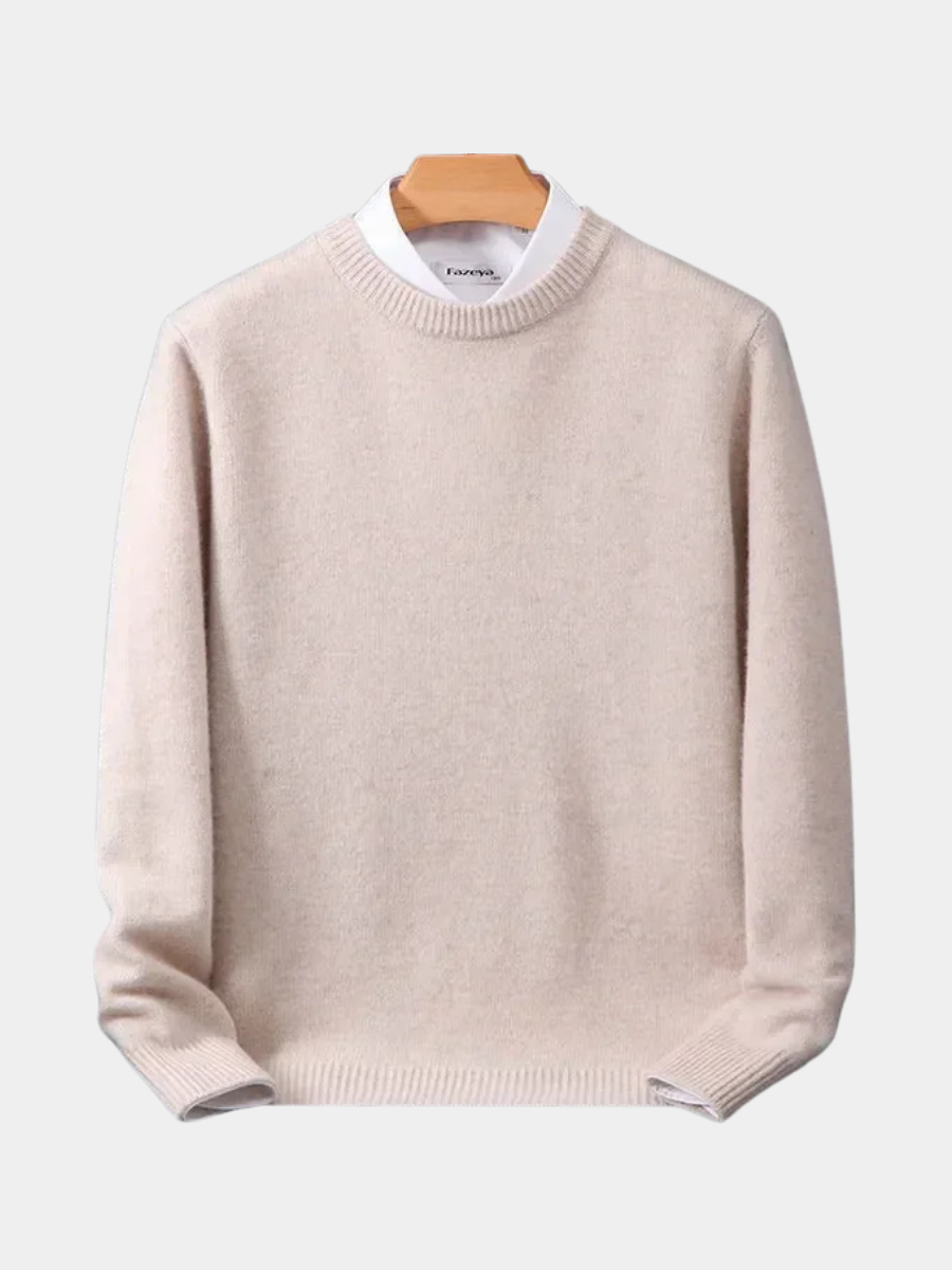 Women's Knitted Warm Jumper – Denim Straight Leg Design
