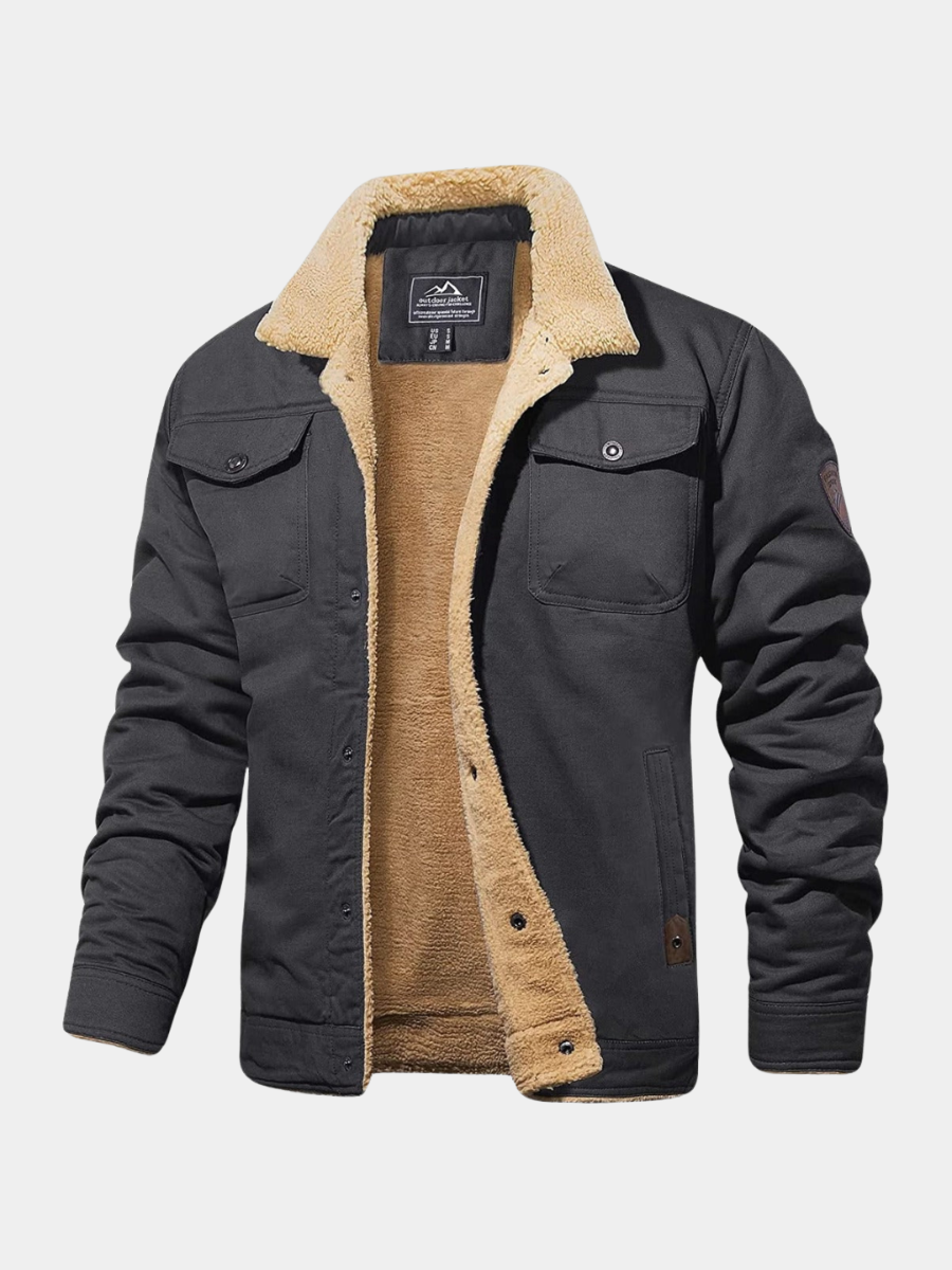 Women's Denim Warm Jacket – Elegant Timeless Design