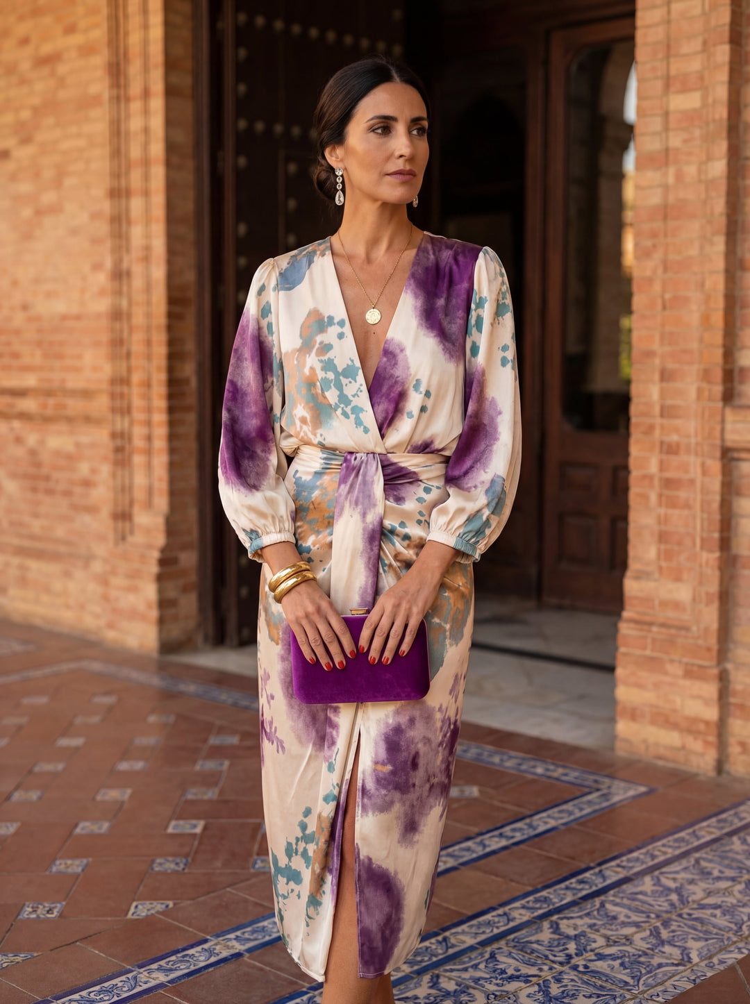 Women's Wrap Chic Dress – Flowing Refined Style
