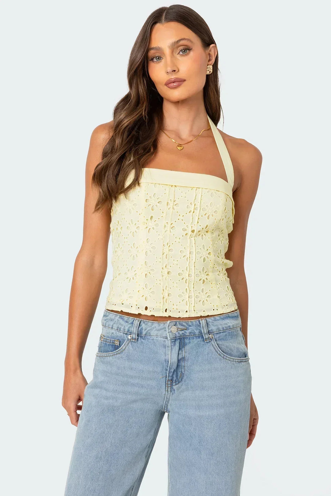 Women's Bohemian Comfortable Top – Denim Flowing Design