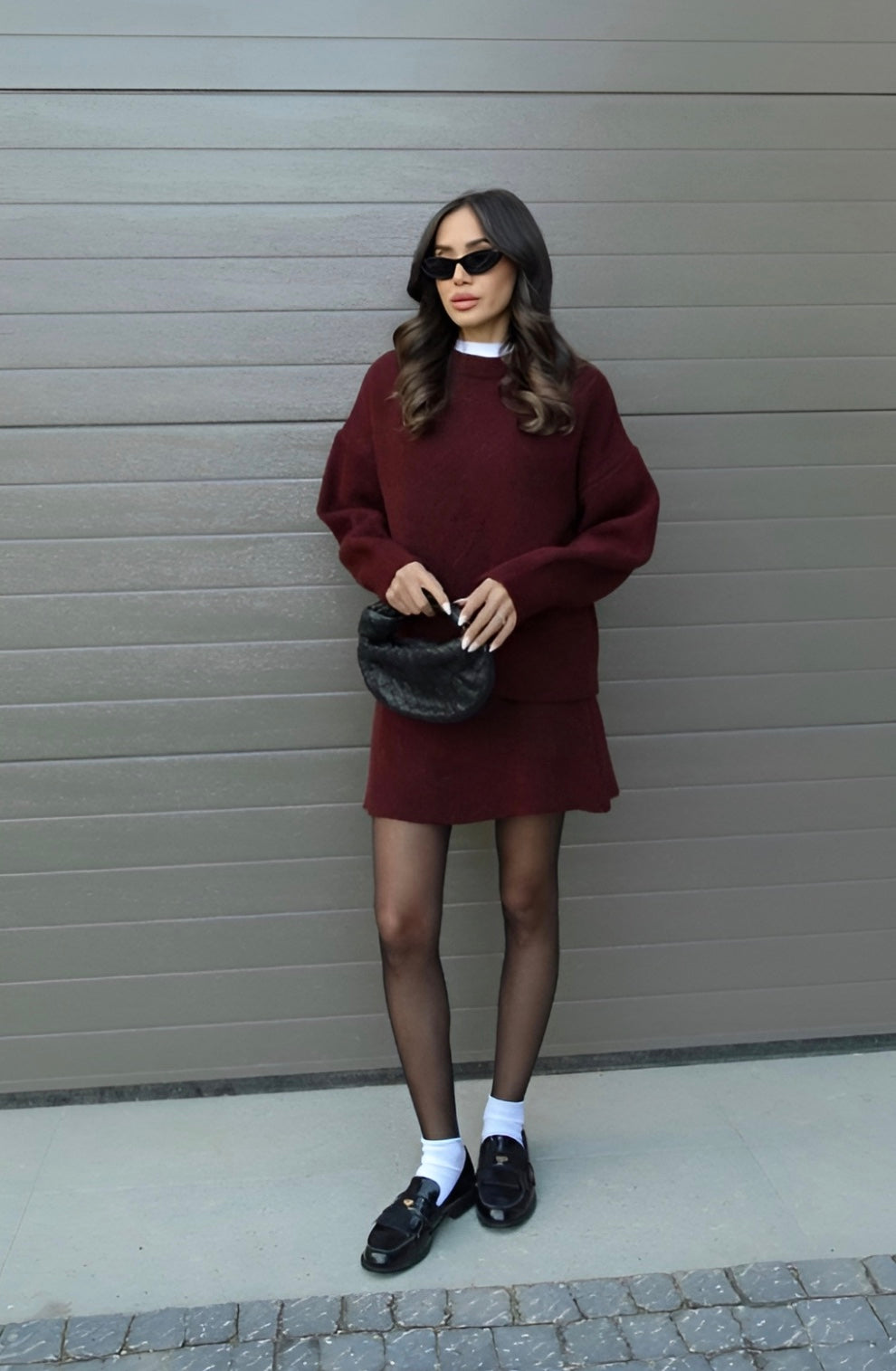 Women's Knitted Elegant Two-Piece Set – Modern Comfortable Design